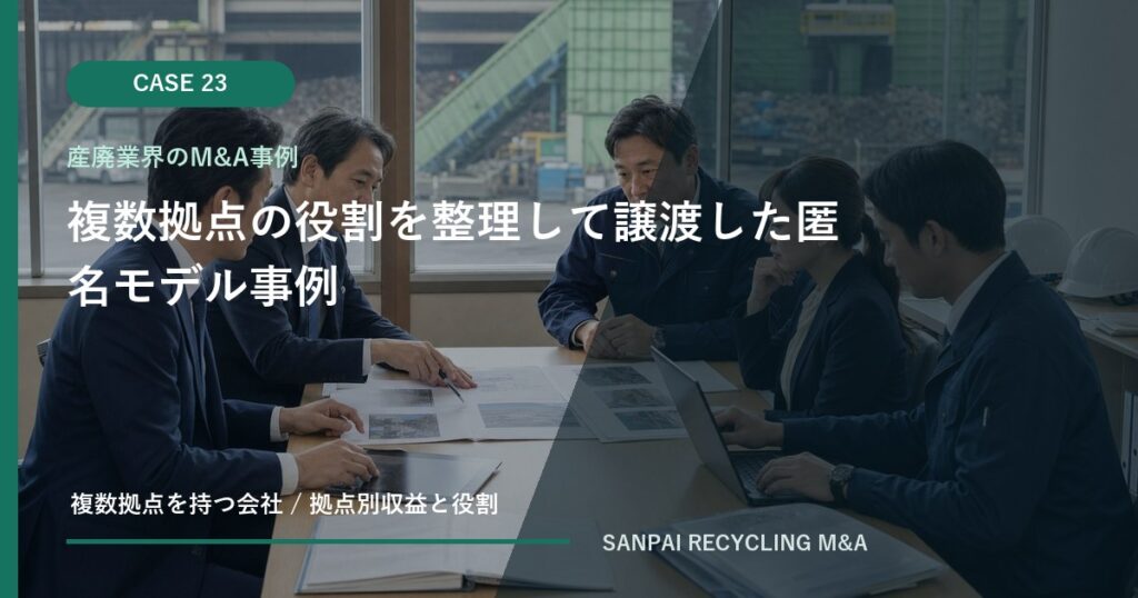 複数拠点の役割を整理して譲渡した匿名モデル事例 アイキャッチ